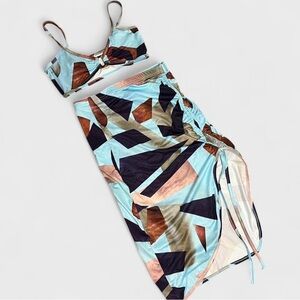 Geometric Print Two-Piece Set